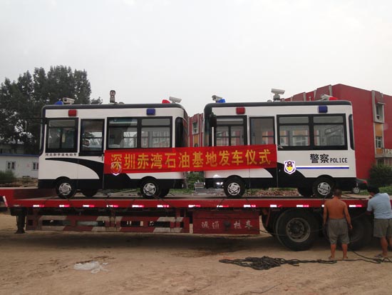 深圳赤湾：流动警务室接车仪式