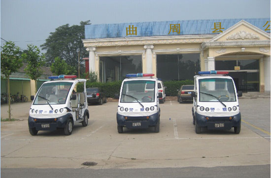 河北周曲：电动巡逻车接车