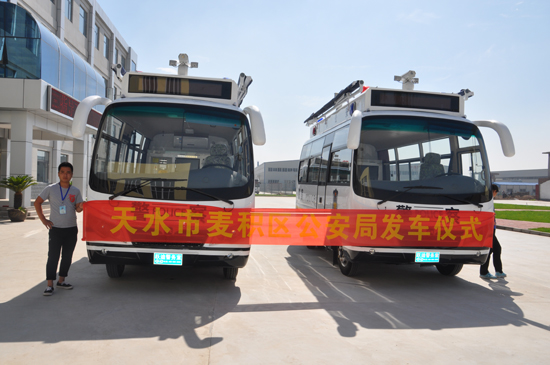 甘肃燃油移动警务室发车，助跑“平安麦积”