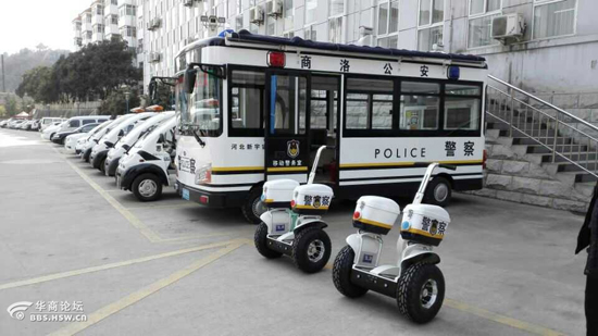 转载！跃迪集团赠送商洛公安的电动巡逻车、单警双轮车将投入春节安保