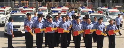 界首市公安局警用电动巡逻车发放仪式