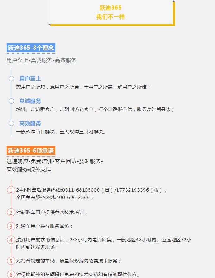 跃迪质量万里行 | “365”我们不一样