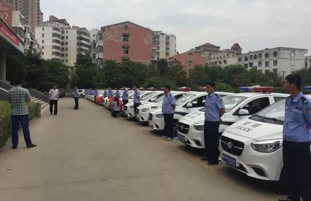 安徽阜阳接车配发仪式