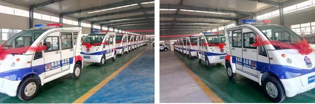 跃迪电动巡逻车批量发往湖北助力当地食药巡查执法