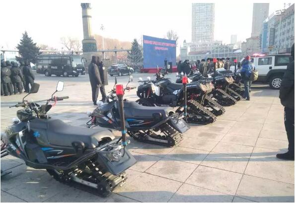 跃迪警用全地车|跃迪雪地摩托车,为冰城平安保驾护航
