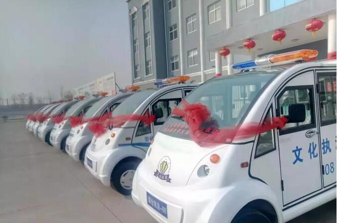 电动巡逻车发车于宁夏市中区,助力城管执法