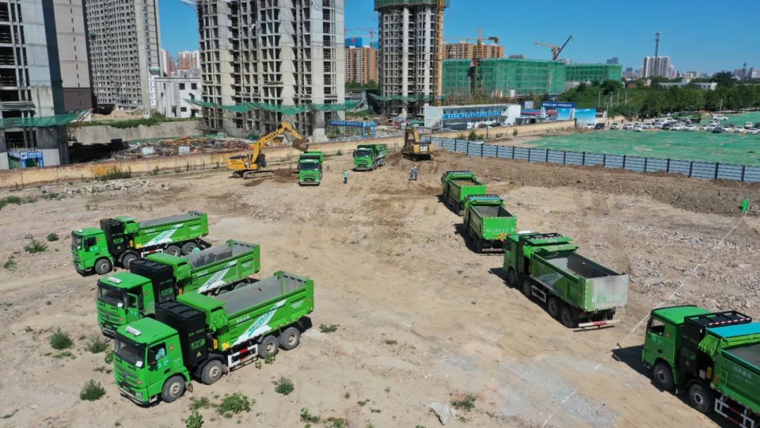 跃迪纯电动渣土车助力保定绿色环保建设——实现全过程绿色排放运输