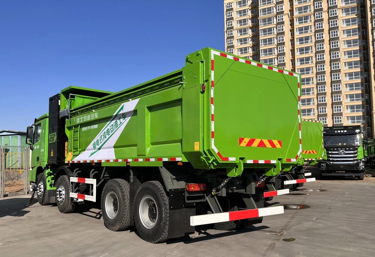 助力城市绿色运输清运发展丨跃迪新能源渣土自卸车