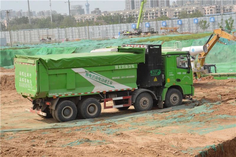 助力城市绿色运输清运发展丨跃迪新能源渣土自卸车