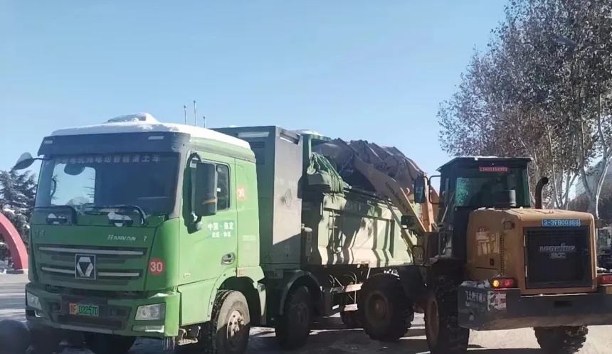 性能无敌，绿色出击-跃迪新能源渣土自卸车