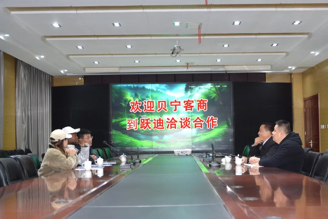 非洲贝宁客商到跃迪洽谈合作